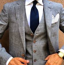 Check out these navy suits that are popular choices for grooms and groomsmen. Wedding Ideas By Colour Grey Wedding Suits The Bold Tie Chwv Wedding Suits Men Grey Grey Suit Wedding Wedding Suits
