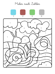 Pin Von Galina Kolyada Auf Color By Number Coloring Raskraska Po Nomeram Malen Nach Zahlen Kinder Mandala Zum Ausdrucken Schnecken