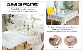 Dining room table table covers table pads interior design kitchen custom coffee table table glass dining room table glass top table desk pad. Amazon Com Ostepdecor Custom 60 X 36 Inch Clear Table Cover Protector 1 5mm Thick Table Protector For Dining Room Table Clear Plastic Tablecloth Protector Clear Table Cloth Table Pad For Kitchen Wood Grain