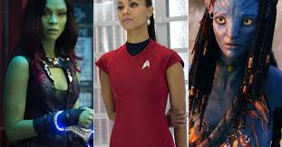 In case you missed it or were slightly confused. Guardians Of The Galaxy Star Trek And Avatar Zoe Saldana In Space Time
