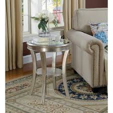 Coast To Coast Kenney Silver Leaf Accent Table 70803 The Home Depot In 2020 Modern End Tables Accent Table Small Accent Tables