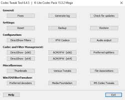 The development team sends regular updates, and has been able to build a solid community. Deinstallieren Sie K Lite Mega Codec Pack Mit Revo Uninstaller