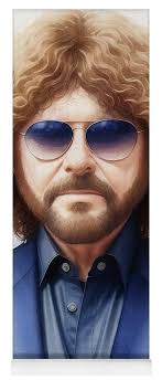 Jeff Lynne, Music Legend #10 Yoga Mat by Esoterica Art Agency