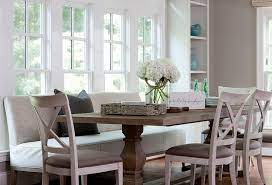 Ours are designed with the right proportions to be comfortable to sit in until dessert. Dining Table With Upholstered Bench And Chairs Transitional Dining Room