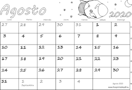 Puede descargar e imprimir gratuitamente el calendario en blanco de agosto de 2021 formatoo de imagen, pdf y excel. Calendario Agosto 2020 Para Imprimir Imprimir El Pdf Gratis