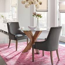 Aimee Accent Chair Round Glass Kitchen Table Round Glass Table Glass Round Dining Table