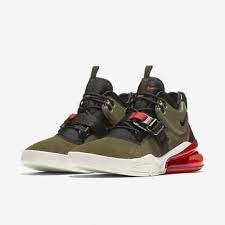 Ebay Sponsored Nike Air Force 270 Ah6772 200 Medium Olive Green Black Challenge Red Men Size 10 Sneakers Men Fashion Nike Sneakers Fashion