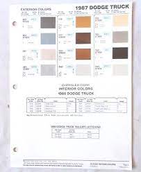 1987 Dodge Truck Dupont Color Paint