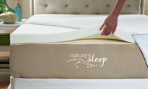 Nature S Sleep 2 5 High Density Memory Foam Mattress Topper With Cover From 79 99 169 99 Memory Foam Mattress Topper Foam Mattress Topper Memory Foam Topper