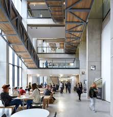Manchester Metropolitan University Art School Extension With Wooden Stairs And Bridges By Feilden Clegg Bradley Architecture Education Architecture Art School