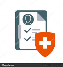 Medical Insurance Icon Clinical Chart Or Dossier And