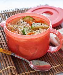 Easy Steamed Chicken Noodle Soup Recipe Soup Mugs Soup Recipes Chicken Noodle Chicken Noodle Soup
