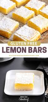 Gluten Free Lemon Bars Great Gluten Free Recipes For Every Occasion Gluten Free Lemon Bars Lemon Bars Recipe Gluten Free Lemon