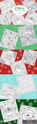 Download Christmas Coloring Pages 9 Vector Items 1831760 Freepsdvn