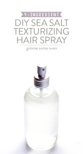 • put a tablespoon of sugar in a cup of hot water and stir so that it dissolves completely. Diy Sea Salt Texturizing Hair Spray Gimme Some Oven