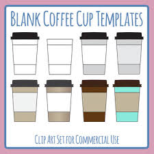 Select from premium reusable cup of the highest quality. Reusable Coffee Cup Templates Clip Art Set Commercial Use By Hidesy S Clipart