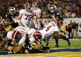 So georgia wasn't better than either oklahoma or notre dame? Alabama Vs Notre Dame Pictures Reuters Alabama Vs Notre Dame Alabama