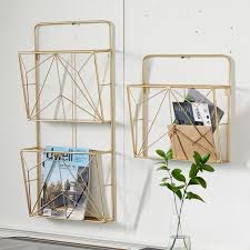 Pottery barn bedford white wall mount shelf/mail organizer with hooks. Metal Wall Letter Holder Wayfair