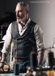 Jeans Weste Hemd Beige Dirk Beige Dirk He Beige Dirk Hemd Herren Jeans Weste Hipster Mens Fashion Mens Outfits Mens Fashion Rugged