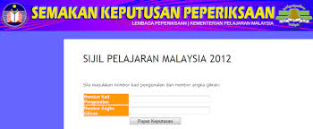 Calaon juga boleh menyemak di atas talian di laman web lembaga peperiksaan. Semakan Keputusan Spm 2012 Ciklaili