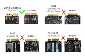 Macbook air a1465 m2 ssd çevirici 2012 yılını destekler. 2013 14 15 Macbook Air Pro 12 16 Pins Ssd To M 2 Ngff Pci E Adapter Converter Ebay