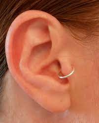 simple loop ear cuff sterling silver tragus nose lip cartilage fake piercing no pierced ear cuff hypoallergenic in 2021 ear cuff fake piercing tragus piercing earrings