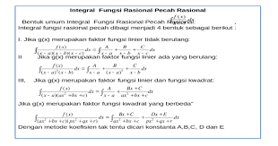Contoh soal dan pembahasan integral tak tentu integral tentu kalkulus 2. Integral Fungsi Rasional Pecah Rasional Pptx Powerpoint