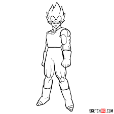 The initial manga, written and illustrated by toriyama, was serialized in weekly shōnen jump from 1984 to 1995, with the 519 individual chapters collected into 42 tankōbon volumes by its publisher shueisha. How To Draw Vegeta Dragon Ball Anime Sketchok Easy Drawing Guides