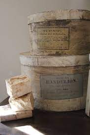 Atelier Cecilia Rosslee Inspiration Distressed Box Vintage Hat Boxes Vintage Box