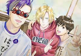 Hny To You Ash Eiji And Shorter Banana Fish Anime Wall Art