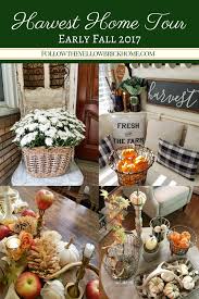 Eternal harvest decor can help! Follow The Yellow Brick Home Beautiful Fall Home Tour Harvest Home Blop Ideas For Vintage Fall Decor Home Tour