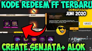 Find out all unused ff redeem codes here! Kode Redeem Ff 27 Juni 2020 Yang Belum Dipakai