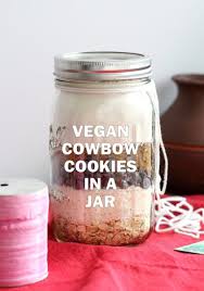 Vegan Cowboy Cookies Mix In A Jar Vegan Richa Recipe Mason Jar Cookies Mix Mason Jar Cookies Cowboy Cookies