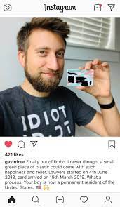 Gavin got his green card! : r/roosterteeth