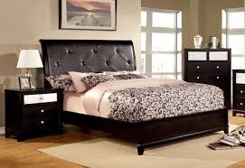 Black Crocodile Skin Leatherette Platform Bed 7288 Black Bedroom Furniture Platform Bedroom Sets Canopy Bedroom Sets