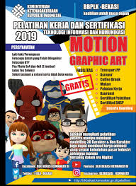 Yang konvensional ukuran poster adalah 24 x 36 inchi. Balai Besar Pengembangan Latihan Kerja Bekasi