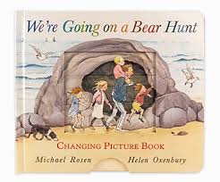 Were going on a bear hunt sound book. 9780763696016 We Re Going On A Bear Hunt Changing Picture Book Zvab Rosen Michael 0763696013