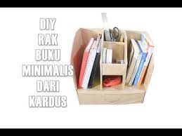Diy Rak Buku Minimalis Dari Kardus Youtube Creative Furniture Diy Diy Furniture