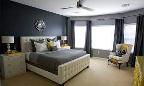 Take your time for a moment, see some collection of gray and yellow bedrooms. 15 Visually Pleasant Yellow And Grey Bedroom Designs Home Design Lover