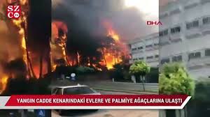 Esenyurt'ta bulunan lojistik deposunda yangın çıktı. Manvagat Taki Yangin Cadde Kenarindaki Evlere Ve Palmiye Agaclarina Ulasti Sozcu Tv