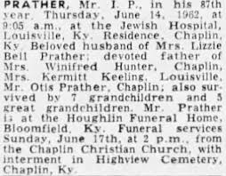 Isaiah Preston Prather (1875-1962)