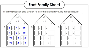 Fact Families Worksheets Printable Fact Family Worksheet Super Teacher Worksheets Math Fact Worksheets