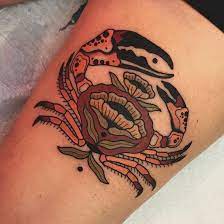Tatouage Royal On Instagram By Hilaryjanetattoos Tattoo Tattoomontreal Tatouageroyal Crab Crabtattoo Besttatt Crab Tattoo Tattoos Skull Tattoo