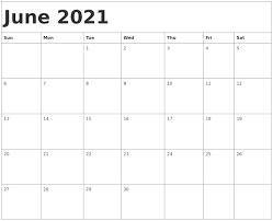 This 2021 calendar printable truly is the thing your time management routine has been missing. Blank June 2021 Calendar With Monthly Time And Date Paper Sheet In 2021 Calendar Template 2021 Calendar Monthly Calendar Template