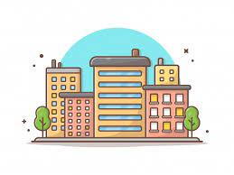 Cityscape Vector Icon Illustration Beautiful Town Buildings And Landmarks Icon Concept Vector Icons Illustration Icon Illustration Vector Icons
