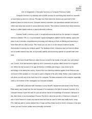 Computer forensics (also known as computer forensic science) is a branch of digital forensic science pertaining to evidence found in computers and digital storage media. Computer Forensics Research Essay