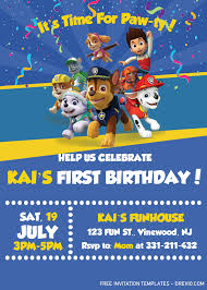 Don't forget to pin this post for future birthday parties! Paw Patrol Invitation Templates Editable With Ms Word Download Hundreds Free Printable Birthday Invitation Templates