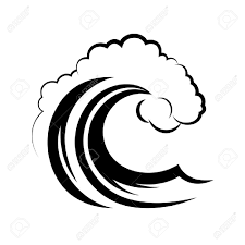 Background Ocean Floor Clipart Black And White Ocean Wave On A White Background Illustration Ad Wave Ocean White Illustration Background Illustration Vector Illustration White Background
