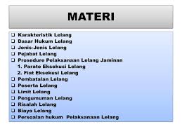 Risalah lelang adalah berita acara pelaksanaan lelang yang dibuat oleh pejabat lelang yang merupakan akta otentik dan mempunyai kekuatan 38. Pelaksanaan Lelang Eksekusi Jaminan Ppt Download
