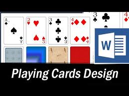 Baseball is a sport which every athlete would enjoy. How To Design Playing Cards In Ms Word Microsoft Word Tutorial Youtube